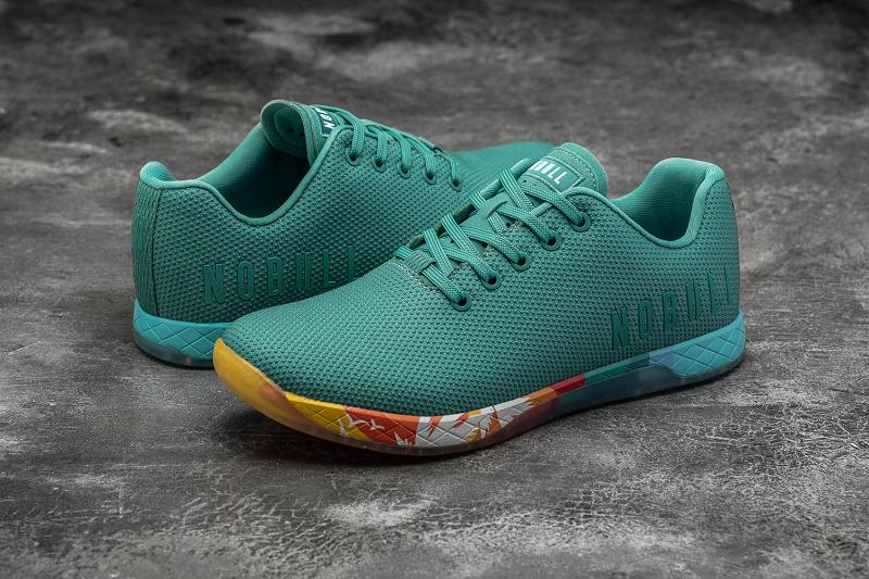 Nobull Lagoon Sunrise Men's Trainers Blue | USA D1493F